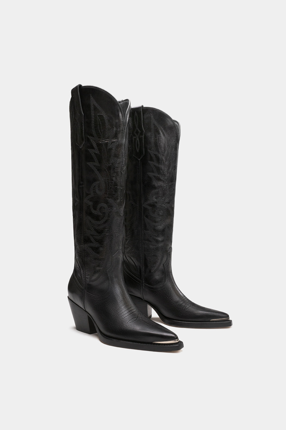 Botas para mujer estilo vaquero con bordados estilo balenciaga