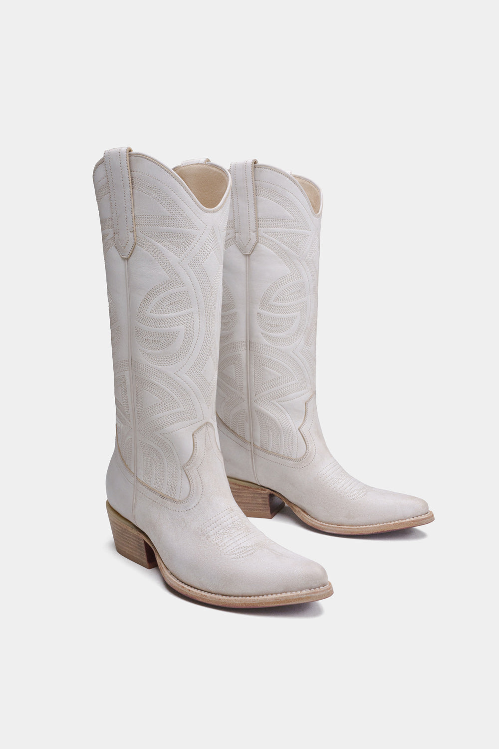 botas blancas vaqueras para mujer