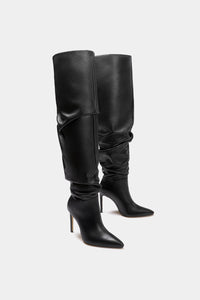 botas stiletto color negro